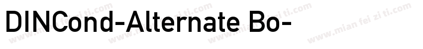 DINCond-Alternate Bo字体转换